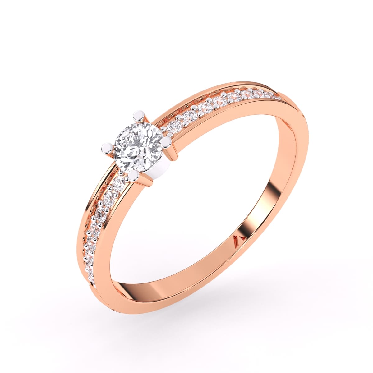 Minimalist Engagement Ring Silver Wedding Band - Eleganzia Jewelry
