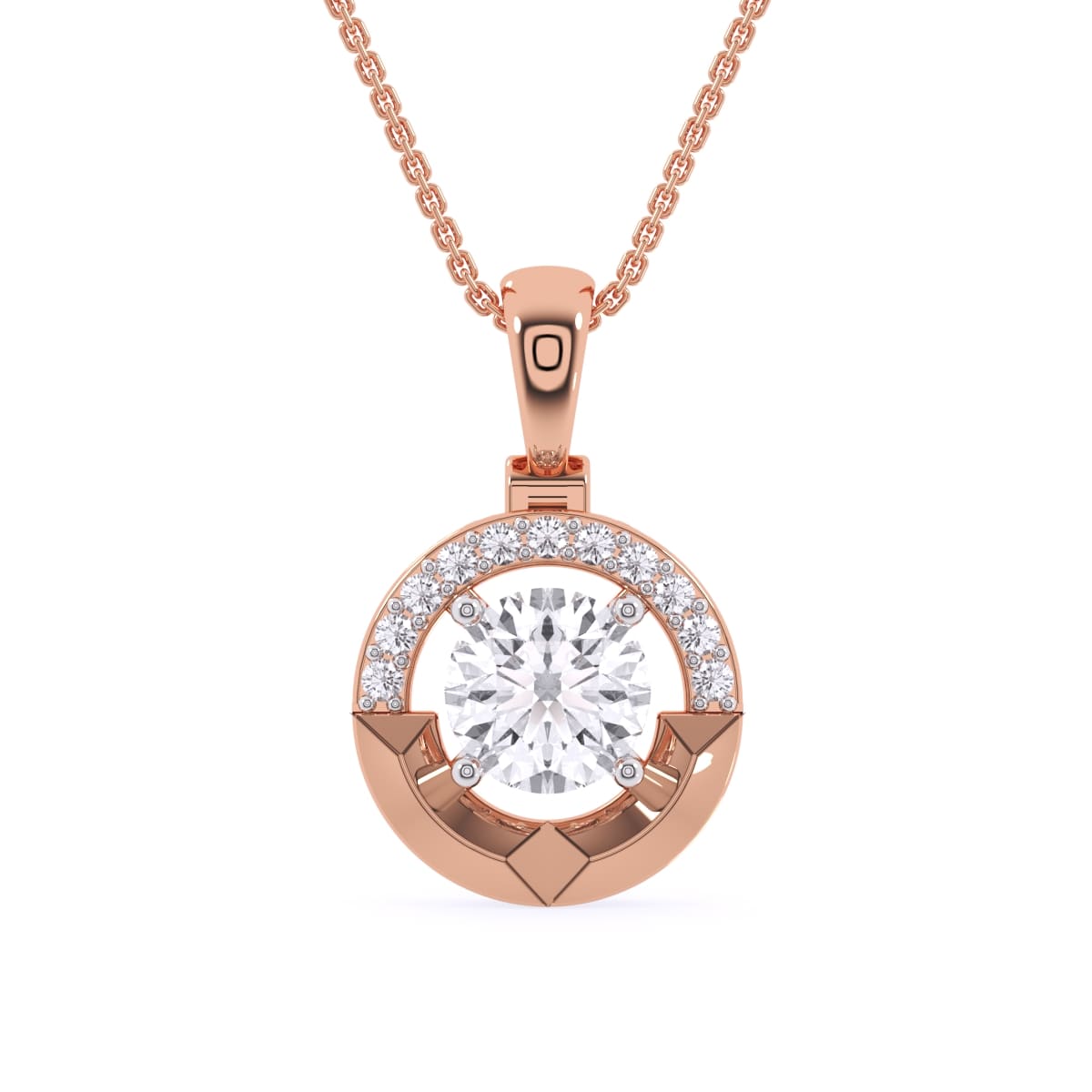 14K 1 Carat Yellow Oval Diamond Solitaire Pendant For Her at Rs 111272 in  Surat