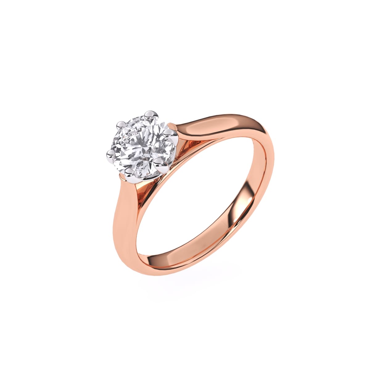 Elegant Single Stone Contemporary Diamond Finger Ring